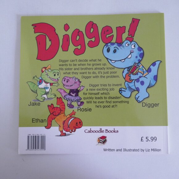 kids book Digger by Liz Million - signed copy - Picture 2 of 5
